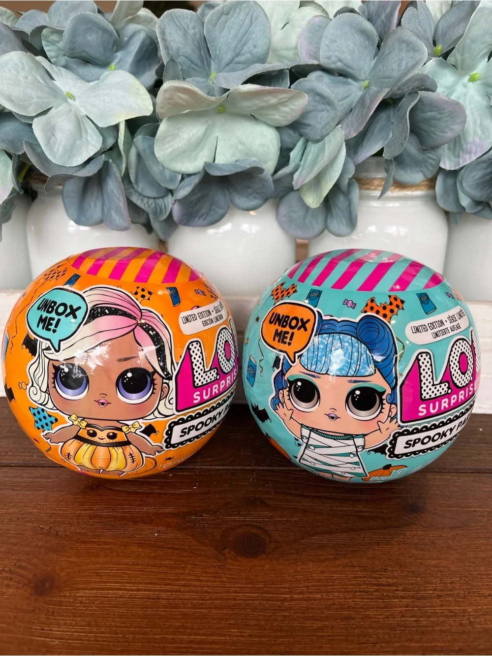 NWT L.O.L. Surprise! Spooky Party Tots Glitter Ghost & Pumpkin Pretty Set of 2